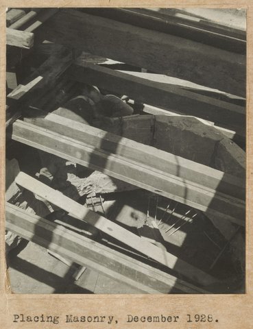 Spencer Street bridge - south pier picture, 1928
