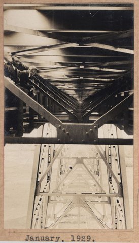Albion to Broadmeadows - viaduct at Maribyrnong River, 1929