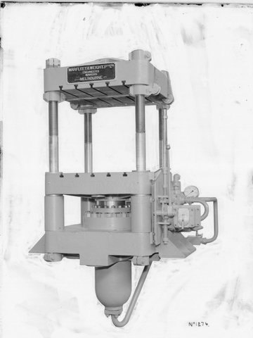Machinery made by Marfleet & Weight Pty. Ltd., Melbourne, 1941–42
