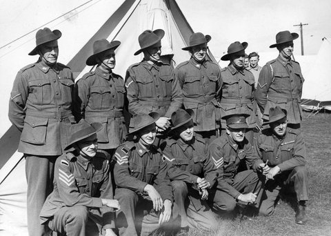 N.C.O.'s of "A" company at Royal Park, c. 1940