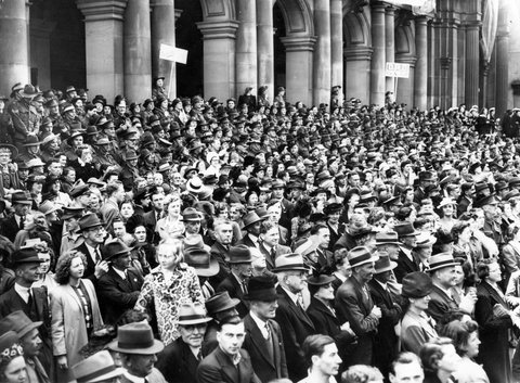 17th Brigade marching through Melbourne, c. 1943