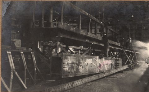 South Kensington to West Footscray. Bridge over Dynon Road. Superstructure, 1927
