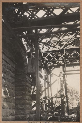 Hawthorn bridge reconditioning - Richmond pier, c. 1930