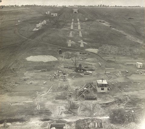 Albion to Broadmeadows - general view of Moonee Ponds Creek viaduct, 1927–28