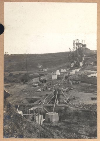 Albion to Broadmeadows - general views of Maribyrnong River viaduct, 1928