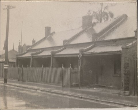 Fitzroy. A group of four cottages, c. 1935