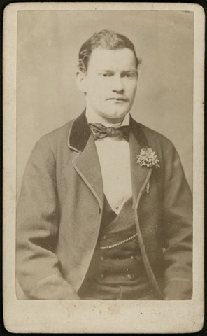 Studio portraits of men by J. Cannings, Collingwood, 1875–85