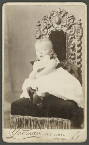 Portrait photographs by John Yeoman & Co., 87 Elgin Street, Carlton and 47 Chapel Street, Prahran, 1884–89