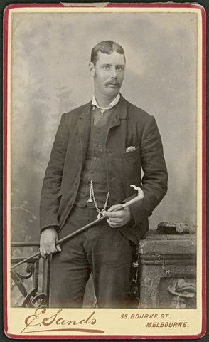 Portrait photographs by Edward Sands of Bourke Street, Melbourne and Williamstown, 1878–1914