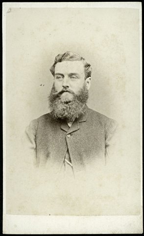 Studio portrait of a man, by Nettleton, North Melbourne, 1867–74