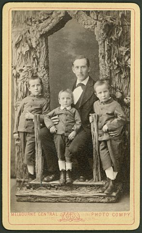 Portrait photographs by Edward Sands of Bourke Street, Melbourne and Williamstown, 1878–1914