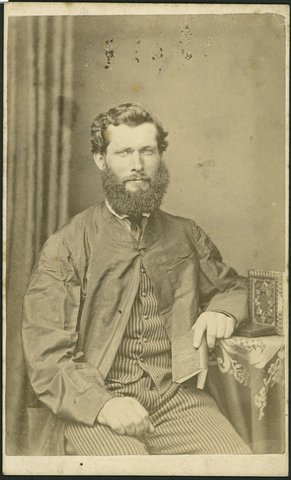 Portrait photographs of Frederick Cornell of Carlton, Wangaratta and Sale, 1866–70