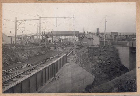 South Kensington to West Footscray - bridge under Bendigo line, 1927–28
