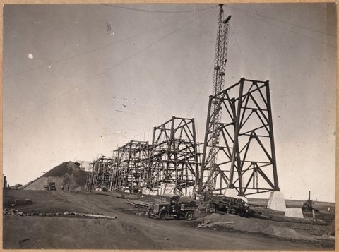 Albion to Broadmeadows - general view of Moonee Ponds Creek viaduct, 1927–28