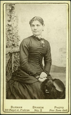 Portrait photographs by Burman's Photo Studio, No. 2 Branch, Chapel Street, Prahran, Vic, 1884–89
