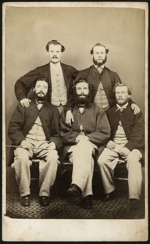 Portrait photographs of men by Archibald McDonald, Bourke Street, Melbourne, 1864–69