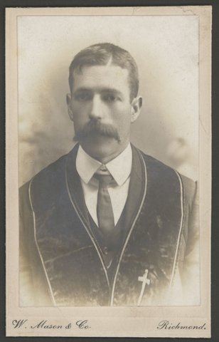 Portrait photographs of unidentified men by W. Mason & Co. of Richmond, Victoria, 1866