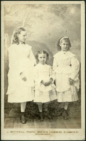 Portrait photographs by John Botterill of Melbourne, Vic, 1870s