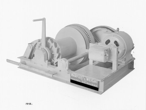 Machinery manufactured by Marfleet and Weight Pty Ltd, Melbourne, 1940