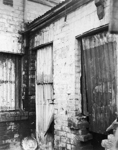 Fitzroy. Rear view of house, c. 1935