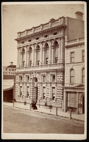 Bank of Victoria, Collins St. East, 1860s