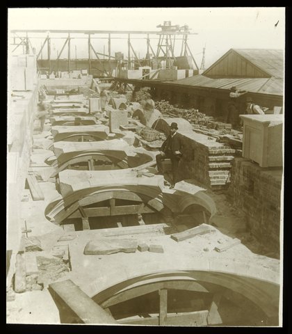 Roof construction, Melbourne Parliament building, 1875–1938