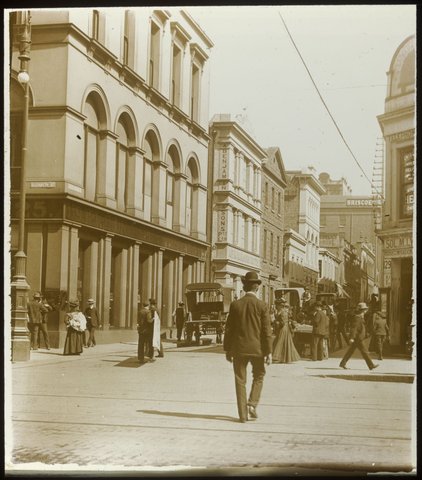 Cnr. Little Collins & Elizabeth Sts., Melbourne. Vic, 1875–1938