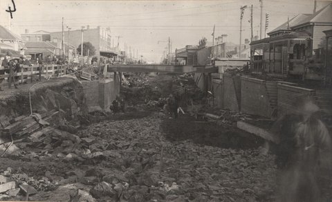 South Kensington to West Footscray - subway at Victoria Street, 1927