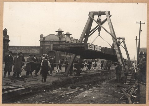 Spencer Street bridge, 1929