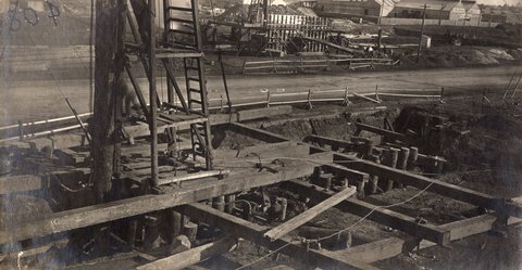 South Kensington to West Footscray. Bridge over Dynon Road, 1927