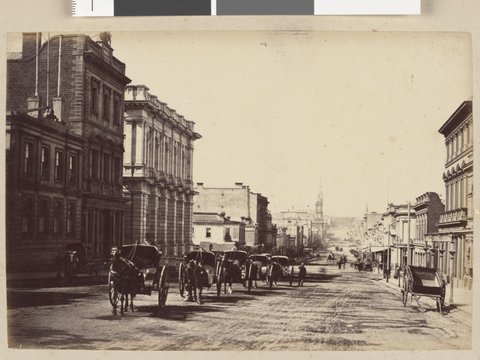 Collins St. from Market Street, 1870–80
