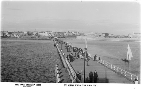 ST. KILDA FROM THE PIER, VIC, 1920–54