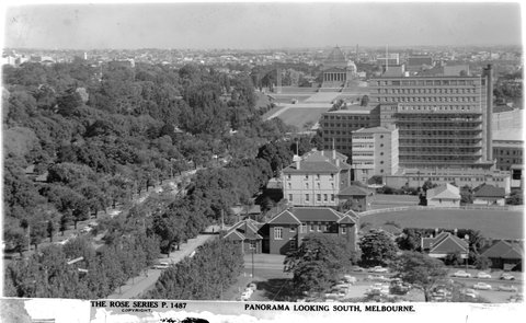 Panorama Looking South, Melbourne, 1920–54
