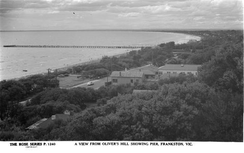 A View From Oliver's Hill Showing Pier, Frankston, Vic, 1920–54
