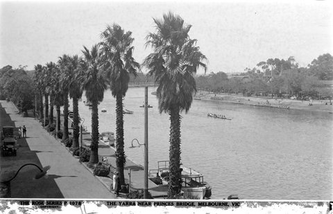 The Yarra River Near Princes Bridge, Melbourne, Vic, 1920–54