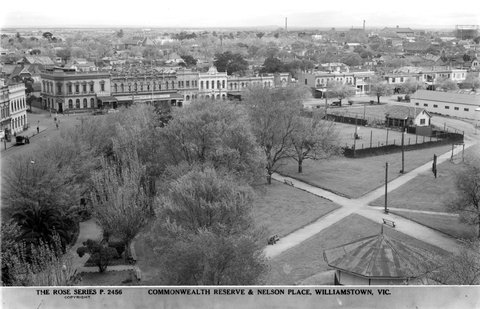 Commonwealth Reserve & Nelson Place, Williamstown, Vic, 1920–54