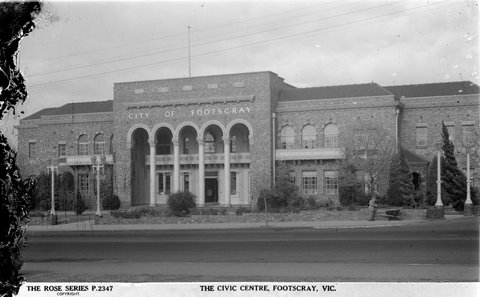 The Civic Centre, Footscray, Vic, 1920–54