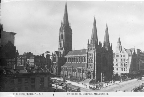 Collins Street, Melbourne ; Cathedral Corner, Melbourne, 1920–54