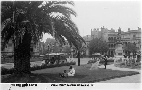 SPRING STREET GARDENS, MELBOURNE, VIC, 1920–54