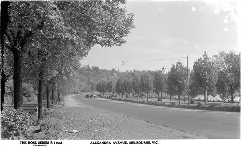 Alexandra Avenue, Melbourne, Vic, 1920–54