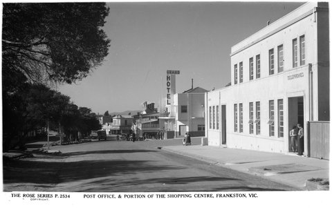 Post Office, & Portion Of The Shopping Centre, Frankston, Vic, 1920–54