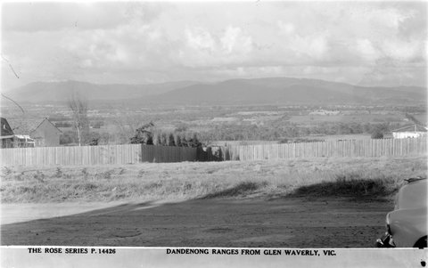 DANDENONG RANGES FROM GLEN WAVERLY, VIC, 1920–54