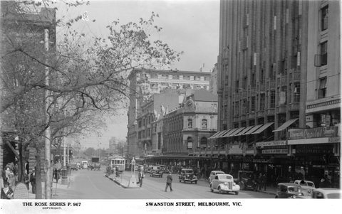 Swanston Street, Melbourne, Vic, 1920–54