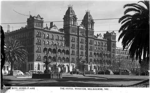 THE HOTEL WINDSOR, MELBOURNE, VIC, 1920–54