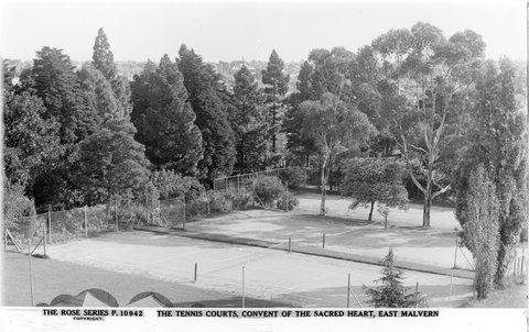 THE TENNIS COURTS, CONVENT OF THE SACRED HEART, EAST MALVERN, 1920–54
