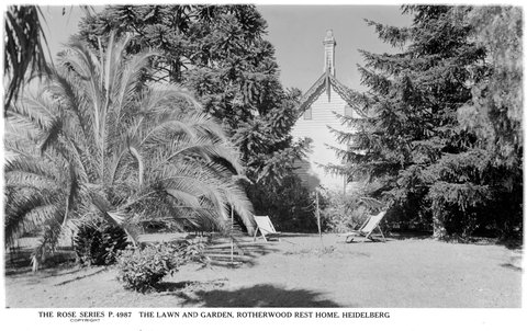 THE LAW AND GARDEN, ROTHERWOOD REST HOME, HEIDELBERG, 1920–54