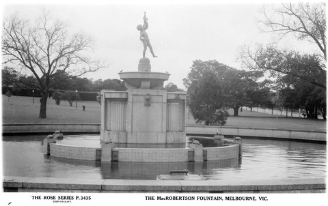The Macrobertson Fountain, Melbourne, Vic, 1920–54