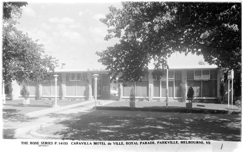 CARVILLA MOTEL de VILLE, ROYAL PARADE, PARKVILLE, MELBOURNE, VIC, 1920–54