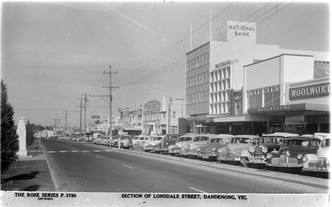 SECTION OF LONSDALE STREET, DANDENONG, VIC, 1920–54