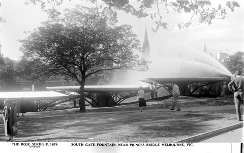 South Gate Fountain, Near Princes Bridge, Melbourne, Vic, 1920–54